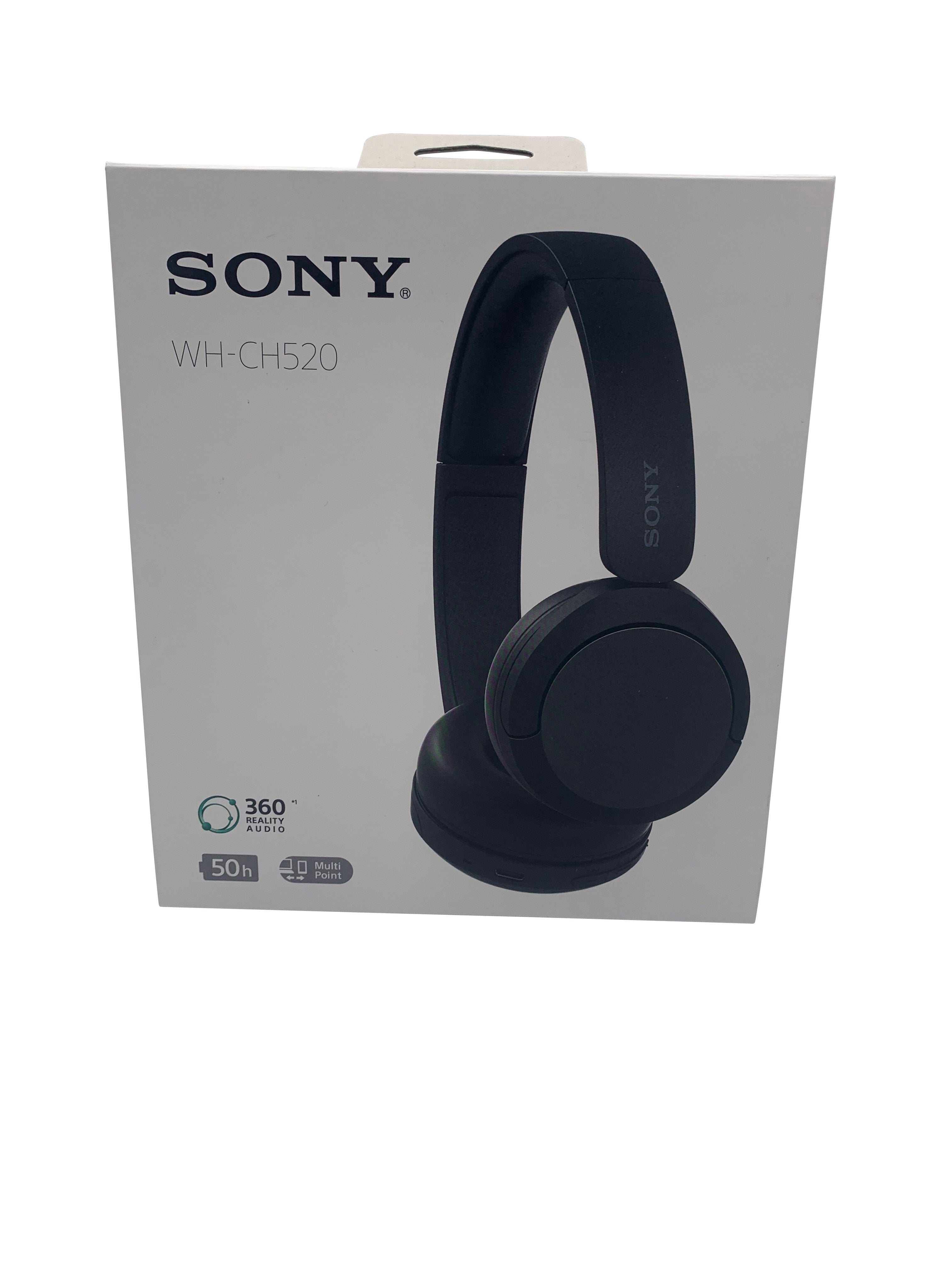 Sony WH-CH520 Kabellose Bluetooth-Kopfhörer, schwarz Sony WH-CH520 Kabellose Bluetooth-Kopfhörer, schwarz